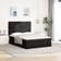 vidaXL Ottoman with Mattresses Black 140x200 cm Velvet Frame Bed