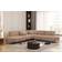 Fun-Möbel Ecksofa Designersofa Valencia Stoff Noel Beige Sofa 210cm