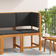 vidaXL Garten Eckstuhl Mit Kissen Massivholz Modulsofa