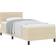 vidaXL Boxmadras Med Madras Creme 100x200 cm Rammeseng