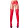 No:Xqse Red Suspender Belt Stockings - Red