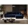 Fun-Möbel Ecksofa Schlafsofa Camila Stoff Monolith Dunkelblau Sofa 280cm 4-Sitzer