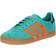 adidas Gazelle 2 Kids Trainers Pure Teal Impact Orange Collegiate Purple Green