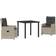 vidaXL 3 Piece Garden 80x80x73 cm Patio Dining Set