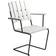 Grythyttan A2 - White Lacquered Oak with Black Frame Garden Dining Chair