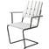 Grythyttan A2 - White Lacquered Oak with Black Frame Garden Dining Chair