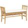 vidaXL with Cushion 110 cm Bamboo Garden Bench