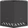 vidaXL Smokeless Fire Pit Hexagonal Black 58x58x51 cm