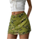 Shein Aloruh Green Sequin Embroidered Mini Skirt, Simple & Fashionable, Suitable For Summer