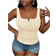 Shein Slaydiva Casual All-Match White Cami Top With Deep U-Neck And Racerback-C
