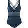 Sunseeker Badeanzug Blossom Damen Recycling Polyamid - Blau