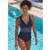 Sunseeker Badeanzug Blossom Damen Recycling Polyamid - Blau