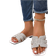 Shein Rhinestone Sparkle Luxury Women's Flat Slip-On Sandals, Fashion Casual Strap Outdoor Slide Sandals, Comfortable Flat Heel Round Toe Beach Sandals, Versatile Spring/Summer