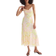 H&M Strappy Mesh Dress - Light Beige/Floral