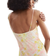 H&M Strappy Mesh Dress - Light Beige/Floral