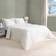 OHS Coverless Arches Quilted 7.5 Tog Set Cream King Natural Duvet Cover White (230x220cm)