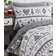 Portfolio Home Noel Xmas Snowflake Duvet Cover White, Grey (200x135cm)