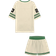 Shein Slaydiva 2pcs Women Summer Sports Outfit - Letter & Graphic Short Sleeve T-Shirt And Shorts Set- Multicolor