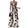 Shein RosyDaze 2pcs Elegant Deep-V Neck Tie Strap Bowknot Front & Back Pleated Floral Print Top & Skirt Set, Spring/Summer