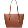 Michael Kors Charlotte Large Saffiano Leather Top Zip Tote Bag - Luggage