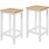 SoBuy Breakfast White/Natural Bar Stool 61cm 2pcs