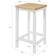 SoBuy Breakfast White/Natural Bar Stool 61cm 2pcs
