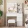 Makeup Vanity White Dressing Table 15.8x35.4" 2pcs