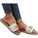 Shein Women's Summer Sandals/Slippers, Rope Sole Slippers, Metal Buckle Decor Slippers, Resort Style Sandals, Comfortable & Easy To Wear Sandals, Thick-Sole Beach Slippers, Printed House Slippers