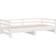 vidaXL Pull-out Day Bed White Soffa 200cm 3-sits