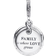 Pandora Glow In The Dark Infinity Tree Double Dangle Charm - Silver/Blue/Transparent