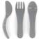 Twistshake Baby Cutlery Knife Fork & Spoon Grey
