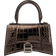 Balenciaga Hourglass XS Croc Effect Tote Bag - Metallic