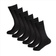 Umbrella 6-pair Bamboo Socks Without Elastic – Black