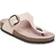 Birkenstock Big Buckle Natural Leather Patent High-Shine Light Rose Thong Sandals