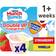 Nestlé Munch Bunch Double Up Fromage Frais Strawberry Vanilla 340g 4pack