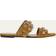 Valentino Garavani Nellcôte Crust Leather Slide Sandal - Havana Beige