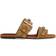 Valentino Garavani Nellcôte Crust Leather Slide Sandal - Havana Beige