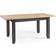 Julian Bowen Bordeaux Extending Dark Grey/Oak Dining Table 90x180cm