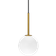 Herstal Ballon Ø14 cm Messing Opal Pendel