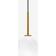 Herstal Ballon Ø14 cm Messing Opal Pendel
