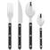 Sabre Paris Bistrot Black Bestickset 24st