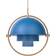 GUBI Multi-Lite Large Brass/Blue Pendant Lamp ∅ 36cm