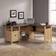 Teknik Study L-Shaped Dover Oak Writing Desk 59.9x150cm