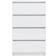 vidaXL 800537 High Gloss White Skænk 60x98.5cm