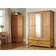 Birlea Woburn 3 Door 2 Brown Wardrobe 139x200cm