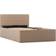 vidaXL Hydraulic Cappuccino Sengeramme 90x200cm