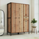 Timber Art Design UK Stretton Urban Industrial Rustic Oak Wardrobe 124x180cm