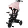 Lionelo Tricycle évolutif bébé 2en1 Berry Siège réversible Grand Panier Sac Porte-gobelet Roue Libre Rose