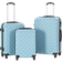 vidaXL Hardcase Suitcase Set of 3 - Blue