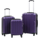 vidaXL Hardcase Suitcase Set of 3 - Violet